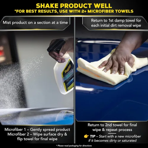 Vista 7 de Meguiar's, Ultimate Waterless Wash & Wax - Producto para lavado y encerado de vehículo