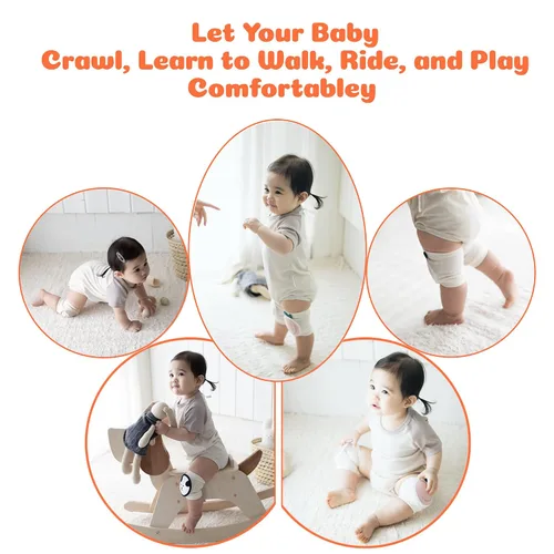 Vista 4 de Almohadillas protectoras para rodillas para bebés (piña)