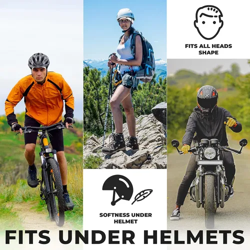 Vista 42 de Gorro para correr o forro para casco: máxima retención térmica y absorción de la humedad. Se ajusta debajo de cascos.