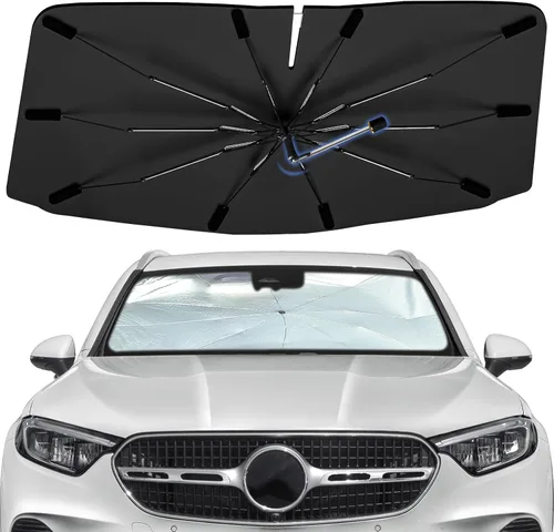 Vista 59 de Sombrilla Parasol para Parabrisas para Mazda 3 2014-2026, Parasol Plegable para Coche para Ventana Delantera, Visera Protectora Solar Altamente