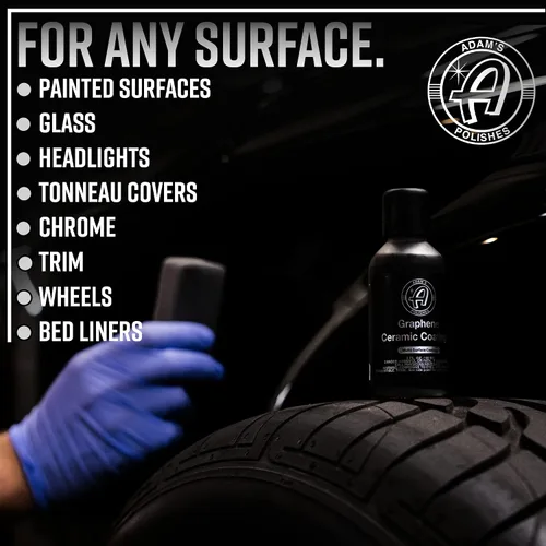 Vista 6 de Adam's Polishes Revestimiento de cerámica de grafeno UV, revestimiento de cerámica 10H para automóviles con tecnología de brillo UV Más de 7 años