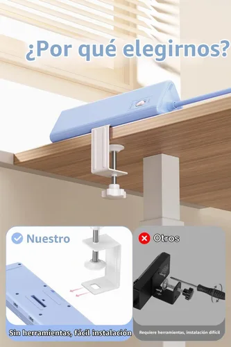 Vista 2 de AnnTane Regleta de alimentación con abrazadera de escritorio USBC, carga Azul