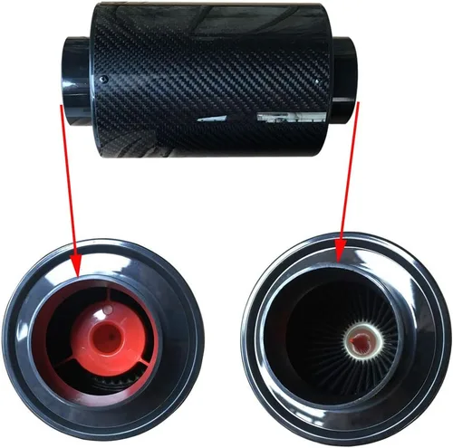 Vista 4 de Kit Universal de Manguera de Tubo de Inducción con Filtro de Aire de Admisión, Kit Universal de Manguera de Tubo de Inducción con Filtro de Aire