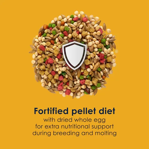 Vista 7 de Kaytee Forti-Diet Pro Health Egg-Cite Nourish+Protect para periquitos, apoya la reproducción y la muda, nutrición respaldada por la ciencia, salud