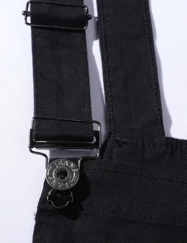 Vista 5 de Snoly Monos casuales de algodón para hombre con correas de hombro con pechera de camuflaje, pantalones largos
