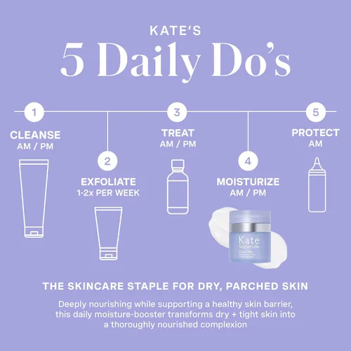 Vista 5 de Kate Somerville Crema hidratante de leche de cabra – Hidratante facial diario profundamente hidratante para piel seca, tensa y sensible, 1.7 onzas