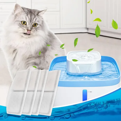 Vista 7 de Repuesto de filtro de fuente para mascotas, 12 paquetes de filtro de fuente de agua para gatos compatible con fuente automática para mascotas de 100