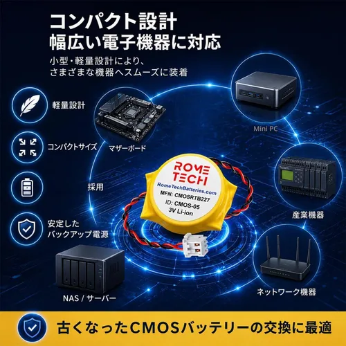 Vista 6 de Rome Tech CR2032 - Batería CMOS para Dell Latitude 7400 (no para 2 en 1)