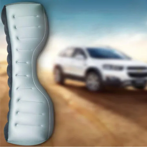 Vista 7 de FMS - Colchón hinchable de viaje para auto, para asiento trasero, cojín para cama de aire, sofá de aire, Azul