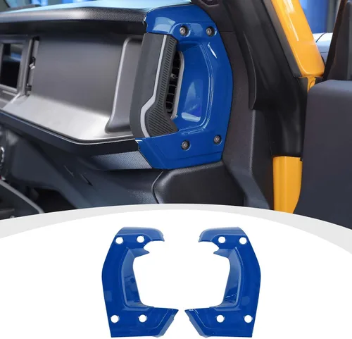 Vista 15 de RAZPOY Cubierta para manija lateral de consola central compatible con accesorios interiores Ford Bronco 2021-2024, color negro