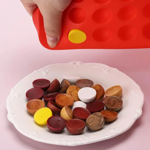 Vista 5 de 2 Piezas de Moldes Pequeños de Silicona d, Moldes Semi Esféricos de 140 Cavidades para Chocolate, Horneado, Dulces Caseros, Cuentas de Cera