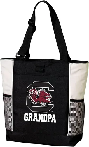 Vista 13 de Broad Bay Official South Carolina Gamecocks Tote Bag Zippered Carryall
