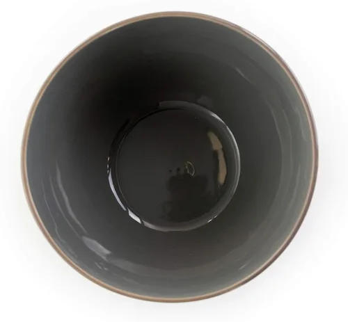 Vista 5 de Elama Round Stoneware Collection - Juego de vajilla de 16 piezas, pizarra y perla