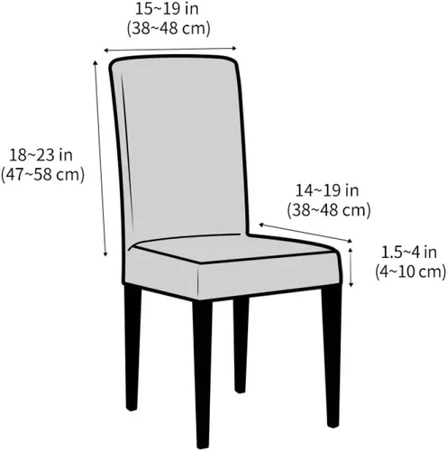 Vista 3 de 1/2/4/6 piezas de terciopelo para silla de comedor, funda elástica de elastano para silla de comedor, funda de asiento para boda, hotel, banquete