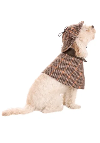 Vista 2 de Disfraz de Sherlock Holmes para Mascotas Multicolor