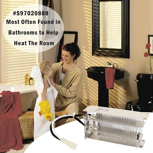 Vista 5 de S97020888 Elemento calentador de repuesto para ventilador de baño Broan Nutone piezas de repuesto para QTXN110HL QTXEN100HL 100HL 110HFL 765HFL solo