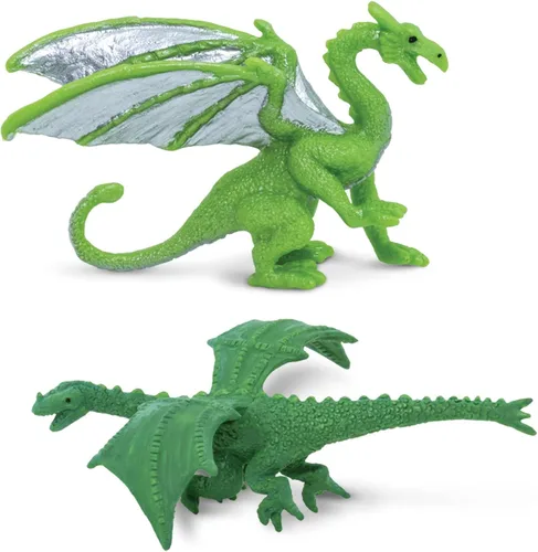 Vista 3 de Safari Ltd. Lair Of The Dragons Collection 1 Designer Toob - 6 figuras de dragón en miniatura para juegos temáticos de fantasía, niños, niñas