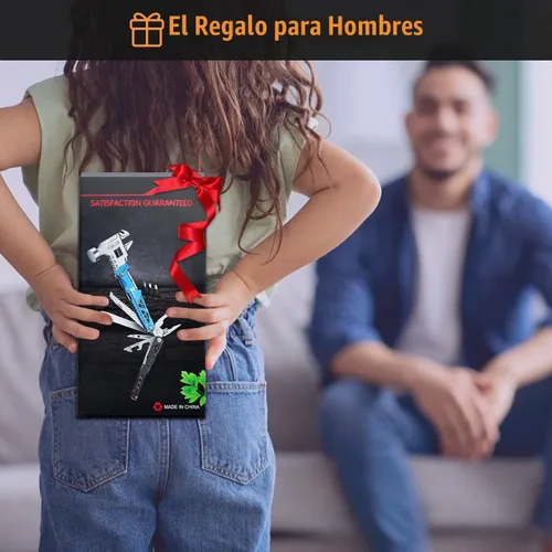 Vista 2 de 18 en 1 Multiherramienta, Negra, Alicates Multiherramienta Profesionales de Acero Inoxidable con Cuchillas de Aleación de Acero Reemplazables