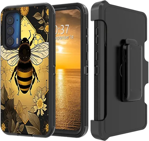 Vista 189 de Funda para Moto G Stylus 5G 2023 con funda de clip para cinturón y soporte, resistente de doble capa, resistente a prueba de golpes, para Motorola