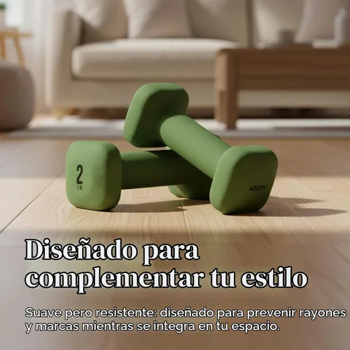 Vista 4 de WeGym Square Dumbbells for Home Gym, Hand Weights for Strength Training