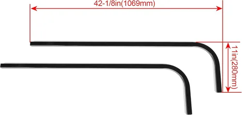 Vista 2 de KUAFU Soportes superiores para puntales traseros compatibles con Club Car Precedent 2004 en adelante y Yamaha G29 Drive 2007-2016 con kits