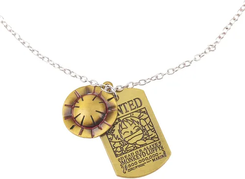Vista 7 de Collar y llavero de anime, sombrero de paja Jolly Roger, pulsera de joyería de anime Luffy para cosplay, llavero japonés de anime para amantes