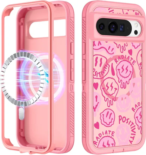 Vista 47 de Funda para Moto G 5G 2024 – Compatible con MagSafe para mujeres y niñas, bonita funda protectora magnética para teléfono, diseño femenino Kawaii