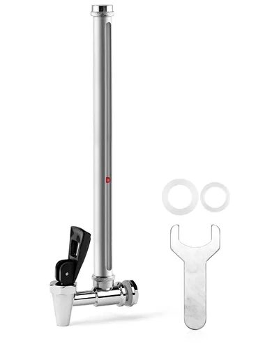 Vista 8 de Soporte de filtro de agua extra alto de acero inoxidable alimentado por gravedad de 8 pulgadas con patas antideslizantes de goma, 9 pulgadas