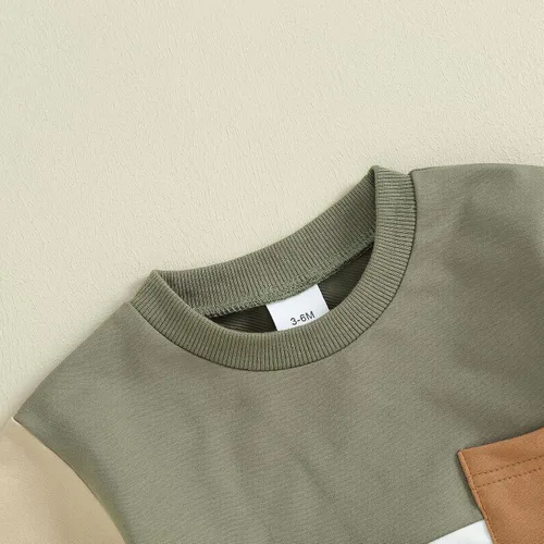 Vista 3 de Twopumpkin Verano Niño Niño Ropa de Bebé Camisetas de Manga Corta Top Y Pantalones Cortos Infantil Traje Neutral 6 9 12 18 24 Meses 2t
