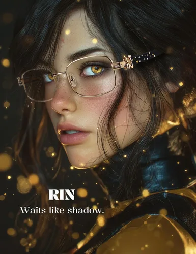 Vista 9 de TIJN Lentes de bloqueo de luz azul para mujeres y hombres, gafas cuadradas de acetato con marco de metal para cosplay y niñas de anime, Rin