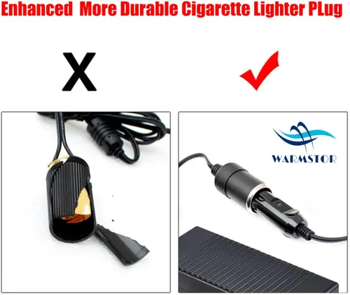 Vista 5 de Convertidor de CA a CC, Warmstor 8.5A 102W 110-220V a 12V para encendedor de cigarrillos de automóvil, adaptador de convertidor de corriente CA a CC