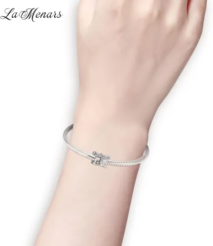 Vista 2 de LaMenars Ocean Turtle Starfish Octopus Charm for Bracelets 925 Silver Beads for Womens Bracelets Necklaces Dangle Pendant for Mothers Day