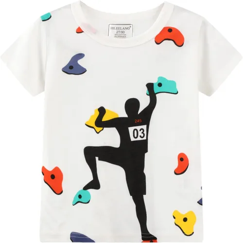 Vista 4 de Camisetas de algodón, informales y básicas, de invierno, de manga larga y cuello redondo en paquetes de 3 unidades, para niños