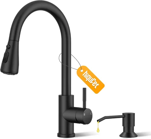 Vista 16 de Hiqufet Grifos de agua potable para fregadero de cocina, grifo de filtro de agua de acero inoxidable para ósmosis inversa o sistema de filtración