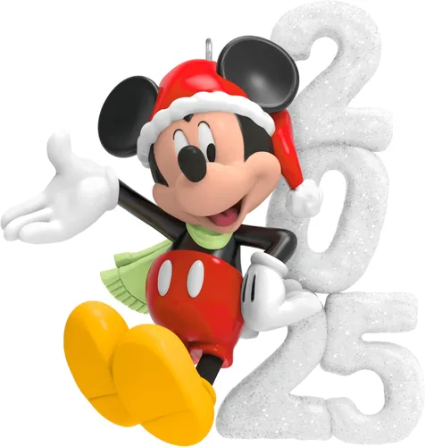 Vista 4 de Hallmark - Adorno de Navidad personalizado de Disney (Mickey Oh Boy!)