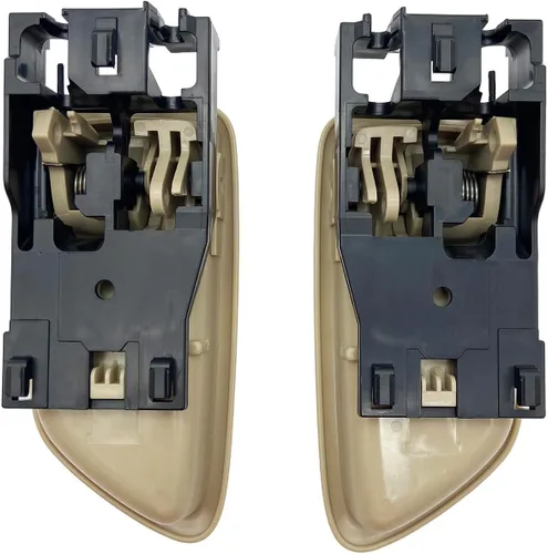 Vista 3 de Cheriezing - Manija de puerta interior, beige, parte delantera trasera izquierda y derecha Compatible con Avalon 2000-2004, Tundra 2004-2006