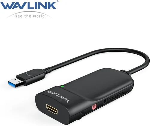 Vista 9 de WAVLINK Adaptador de video universal USB 3.0/USB C a HDMI, adaptador HDMI