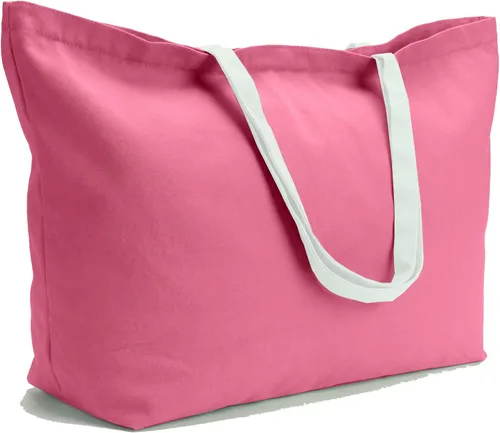 Vista 9 de Bolsa de lona grande, extra grande, para compras, playa, reutilizable, más grande, bolsa sólida lisa de 28 x 8 x 16 pulgadas Largest Plain Solid