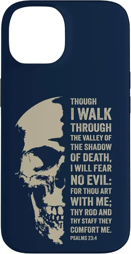 Vista 4 de Psalms 23:4 Though I Walk Through The Valley - Funda bíblica cristiana para iPhone 16