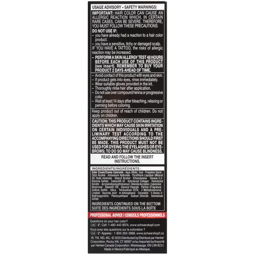 Vista 8 de Schwarzkopf Keratin Color - Crema permanente para el cabello, 4.5 castaño dorado medio