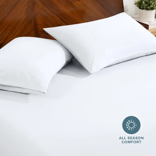 Vista 2 de Bare Home Juego de Sábana Bajera + Fundas de Almohada - Microfibra Ultra-Suave de Lujo 1800 - Doble Cepillado - Bolsillos Profundos - Ajuste Fácil