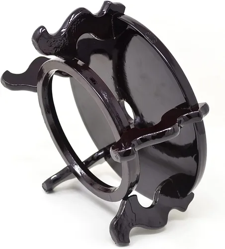 Vista 3 de Feng Shui - Soporte de exhibición chino de madera para pecera (4 pulgadas)