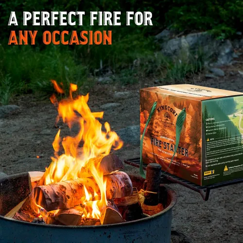 Vista 6 de Iniciadores de fuego, 120 piezas hemisferios de carbón cuadrados para barbacoa, parrilla, chimenea, fogatas, estufas de leña ahumado, chimenea