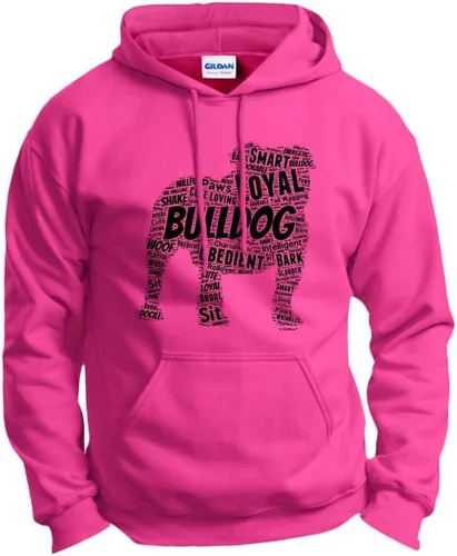 Vista 14 de ThisWear Sudadera con capucha con capucha de Bulldog Inglés Word Art Dog Puppy Owner Gift Hoodie