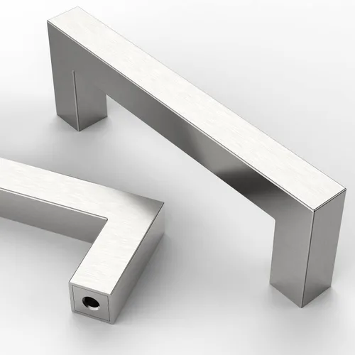 Vista 9 de Asidrama - Paquete de 10 manijas de gabinete de cocina de níquel satinado cepillado de 3 pulgadas (76 mm), tiradores de gabinete de acero