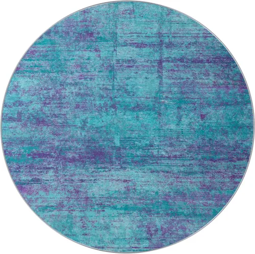 Vista 51 de Alfombra abstracta de 3 x 5 para sala de estar, dormitorio, entrada, color azul