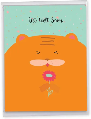 Vista 11 de The Best Card Company - Tarjeta de recuperación jumbo (8.5 x 11 pulgadas) - Felicitación Big Feel Better Soon - Balloon Babies J7045LGWG-US