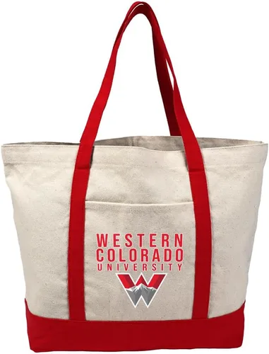 Vista 23 de Campus Lab Bolsa de lona con logotipo primario colegiado con bolsillo externo, bolsa de hombro reutilizable para ir de compras, playa Águilas A&m