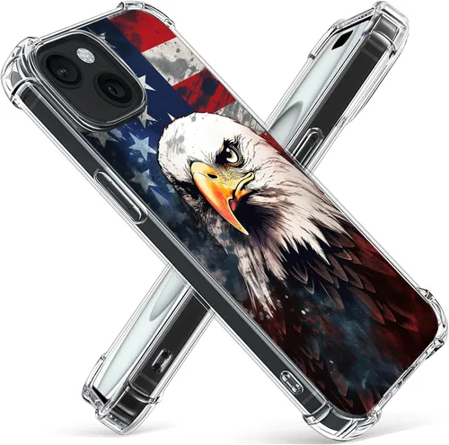 Vista 16 de Funda de Bulldog Francés para iPhone 15, policarbonato duro + TPU Bumper Funda protectora transparente compatible con iPhone 15 de 6.1 pulgadas