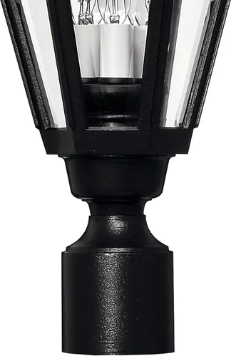 Vista 6 de Manor House Collection Traditional One/Three Light - Poste para exteriores, montaje en muelle, color negro